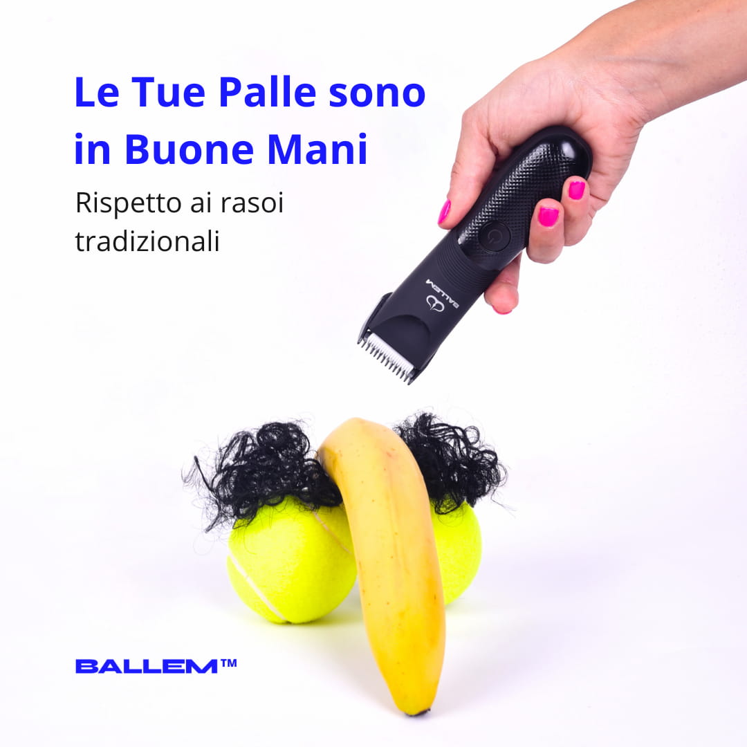 Rasoio Ballem con lame in ceramica ideali per parti intime