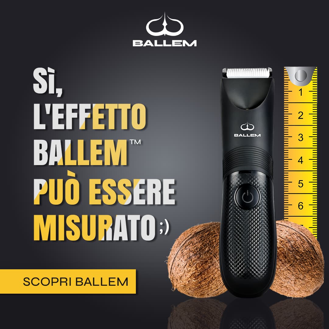 Rasoio intimo per depilazione Corpo e testicoli Ballem