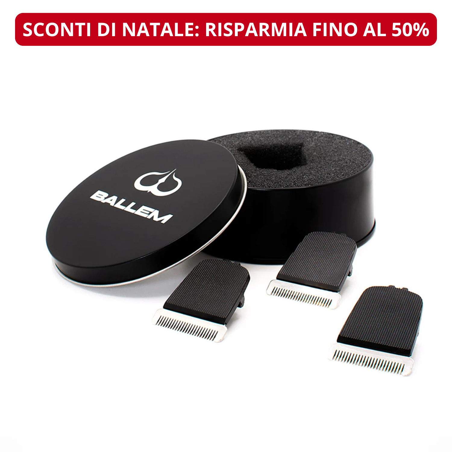 3 lame di ricambio Rasoio Ballem