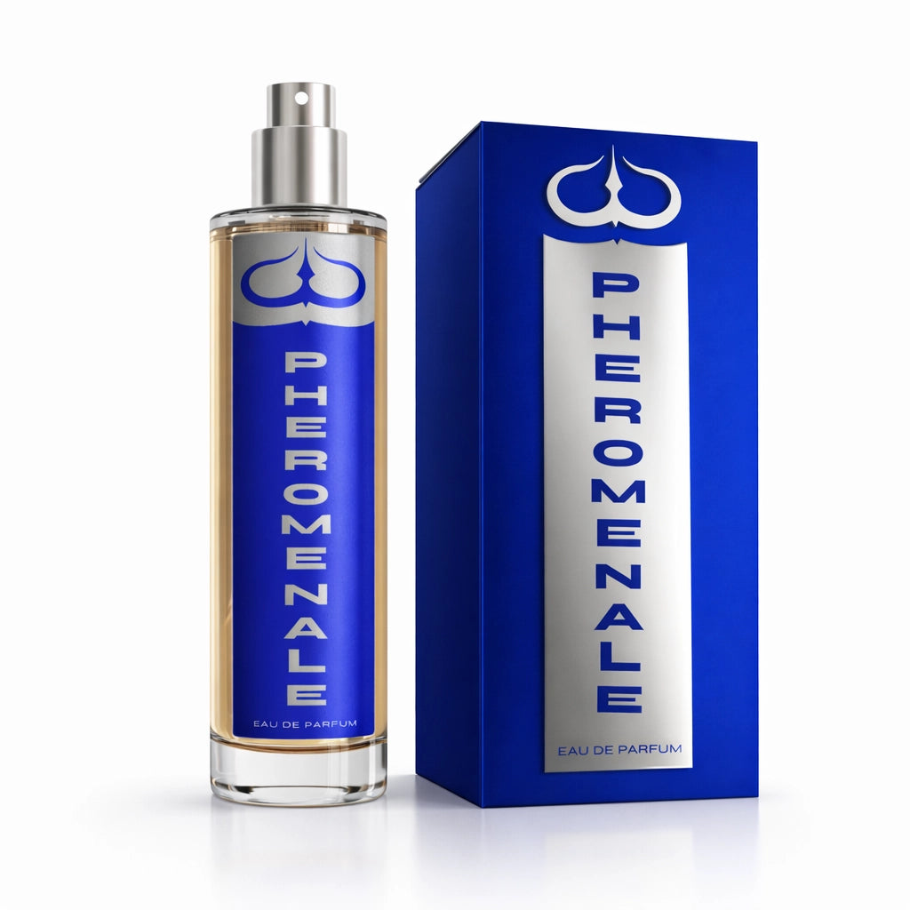 Profumo Ballem Pheromenale , packaging curato con dettagli in argento laminato. un profumo seducente di nicchia perfetto per l'attrazione e la cura personale. Pheromenale è la fragranza che seduce e cattura al primo spruzzo