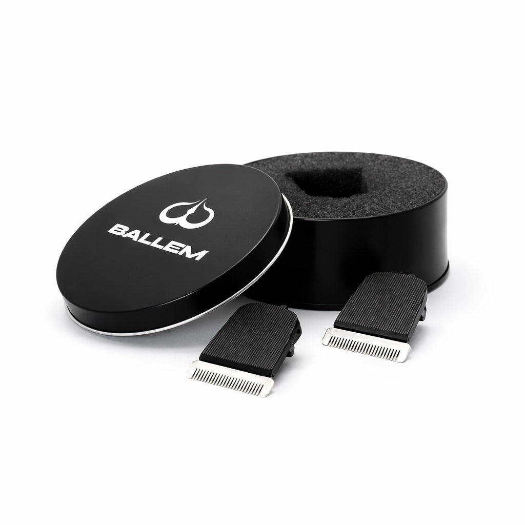 Testine di ricambio BALLEM per body groomer uomo con contenitore nero originale